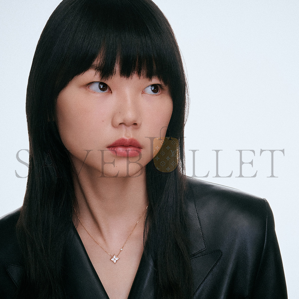 l**is v*t*n colour blossom bb star pendant, pink gold, white mother-of-pearl and Di*m*nd q93892